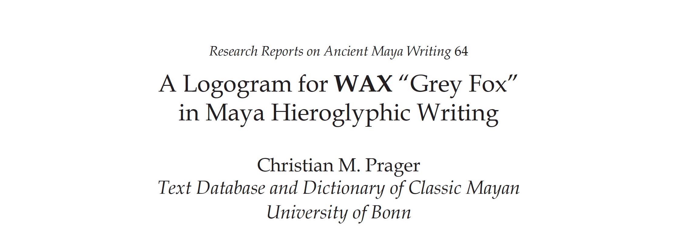 Maya Decipherment Ideas On Maya Writing And Iconography Boundary